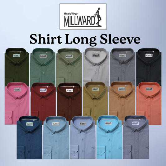 Brand MIllward Shirt long sleeve ,17 colors ,slim fit / Baju Kemeja Lelaki lengan panjang,17 warna ,slim fit