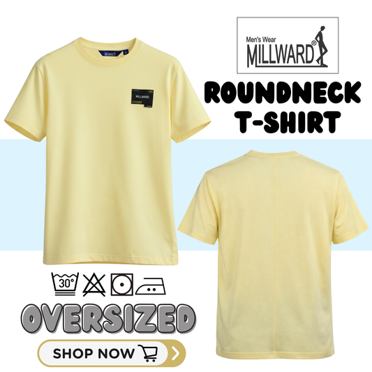 Brand Millward Roundneck T-Shirt ,Oversized ,Yellow colour ,Short Sleeve