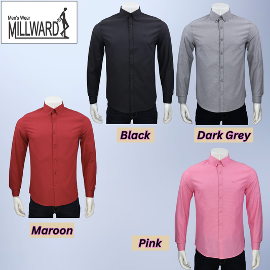 Brand MIllward Shirt long sleeve ,17 colors ,slim fit / Baju Kemeja Lelaki lengan panjang,17 warna ,slim fit