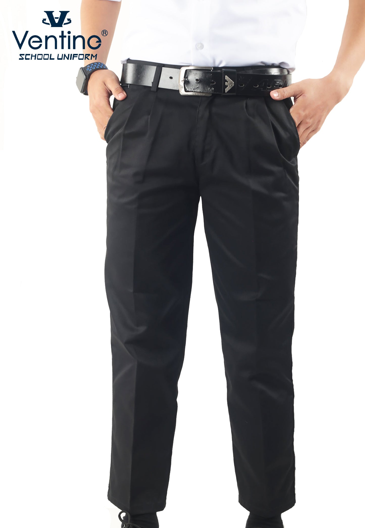 Seluar Panjang Hitam Sekolah Rendah Cutting Biasa (SELUAR SAHAJA)