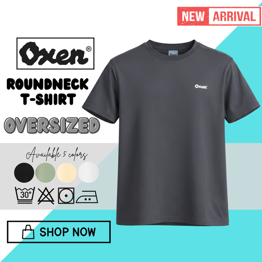 Brand Oxen Roundneck T-Shirt ,Oversized ,Short Sleeve