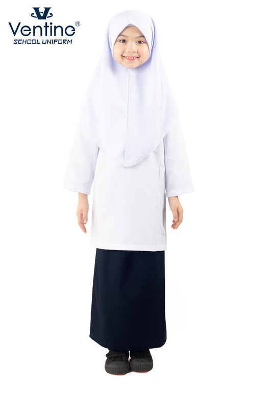 Tudung Putih Sekolah Rendah/Menengah Biasa (TUDUNG SAHAJA)