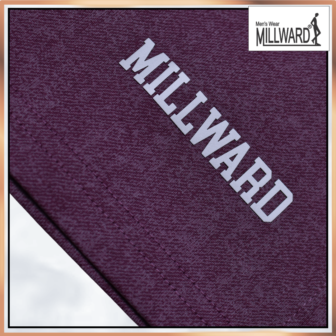 Millward Oversized T-Shirt Short Sleeve S - XL {Dark Purple} / Baju Oversize Lengan Pendek