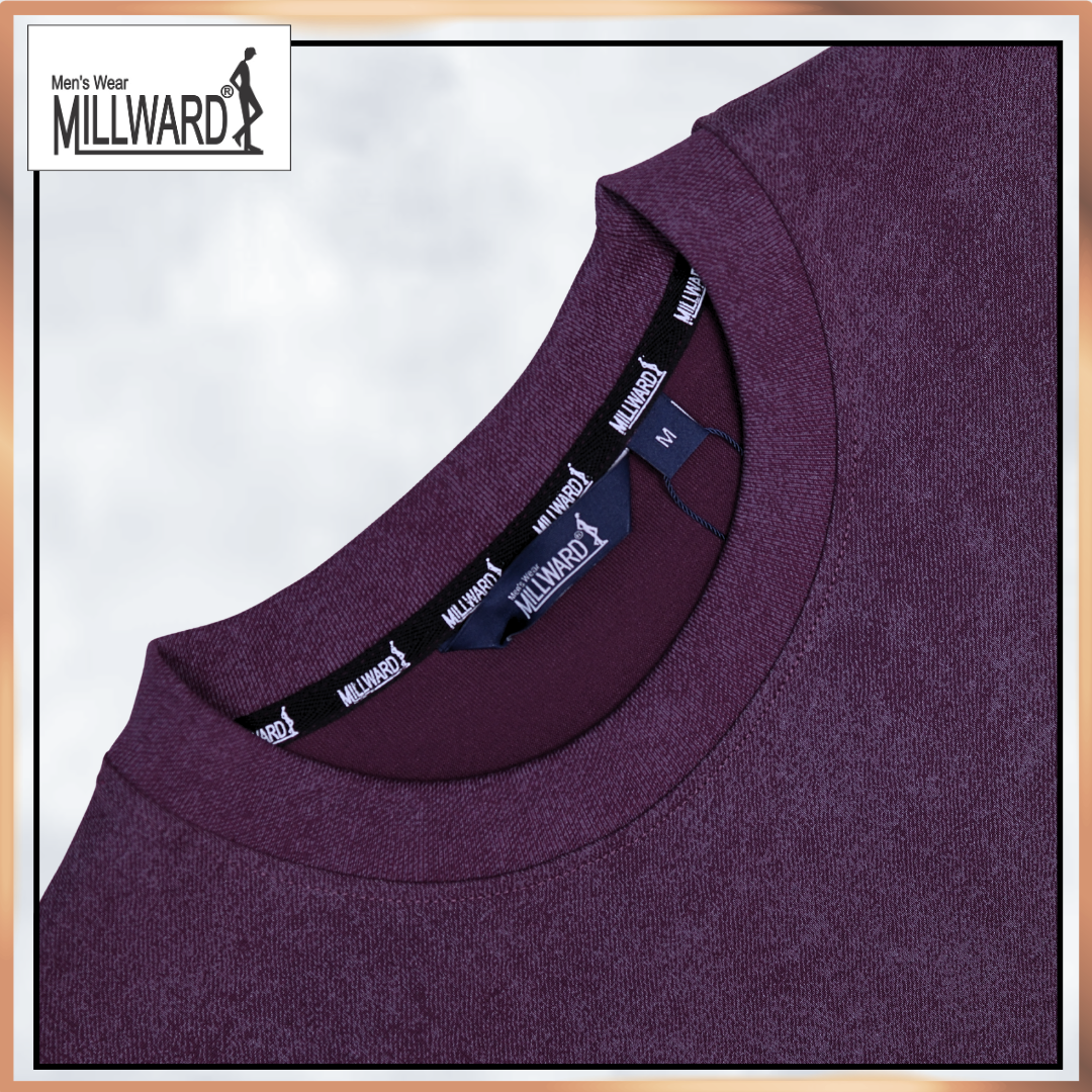 Millward Oversized T-Shirt Short Sleeve S - XL {Dark Purple} / Baju Oversize Lengan Pendek