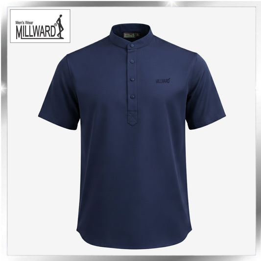 Brand Millward Baju Kurta Lengan Pendek S - 5XL [Slim Fit] [10 Warna]