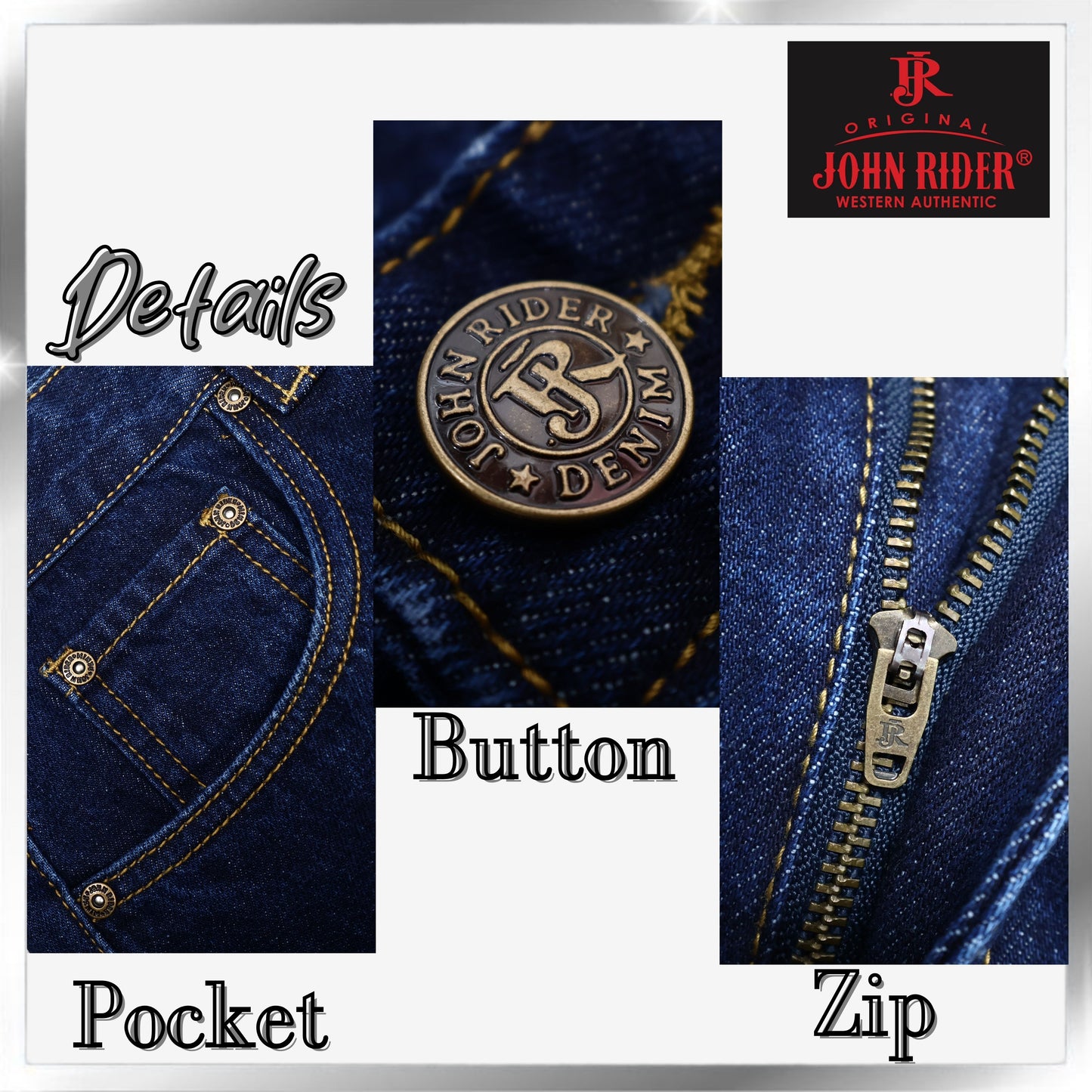 John Rider Denim Jeans Regular Cutting Plus Size