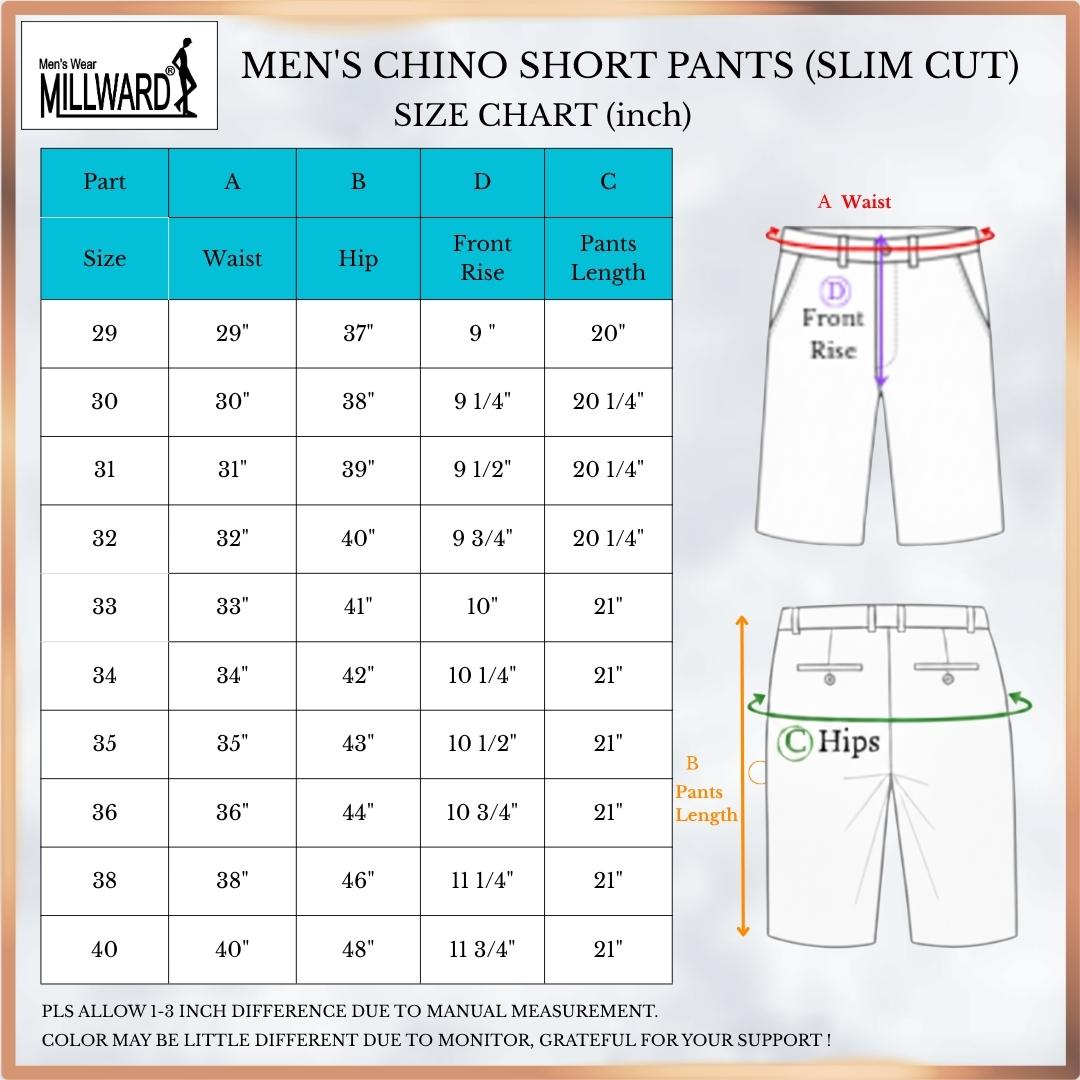 Brand MILLWARD Classic Chino Short Pants