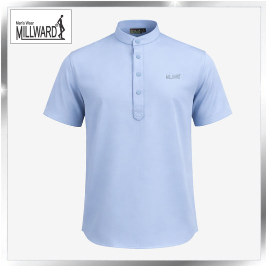 Brand Millward Baju Kurta Lengan Pendek S - 5XL [Slim Fit] [10 Warna]