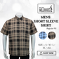 Brand Millward Men's Shirt Short Sleeve [RegularFit] / Kemeja Lelaki Lengan Pendek ) [RegularFit] Brown  & M.Blue
