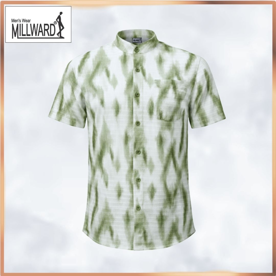MILLWARD Men’s Short Sleeve Shirt Tie-Dye Pattern
