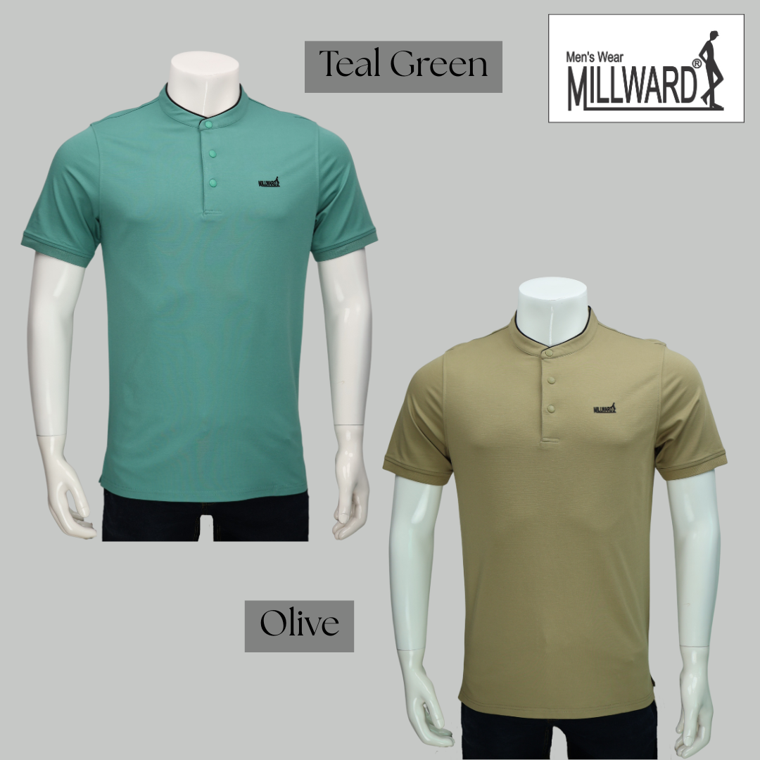 Brand Millward Men's Polo Short Sleeve T-shirt,8 colours / T - Shirt Lelaki Polo Lengan Pendek, 8 Pilihan Warna