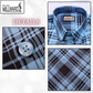 Brand Millward Men's Shirt Short Sleeve [RegularFit] / Kemeja Lelaki Lengan Pendek ) [RegularFit] Brown  & M.Blue