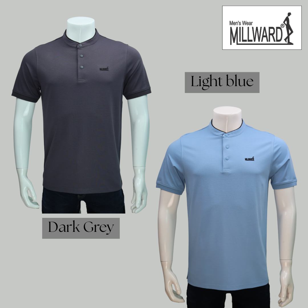 Brand Millward Men's Polo Short Sleeve T-shirt,8 colours / T - Shirt Lelaki Polo Lengan Pendek, 8 Pilihan Warna
