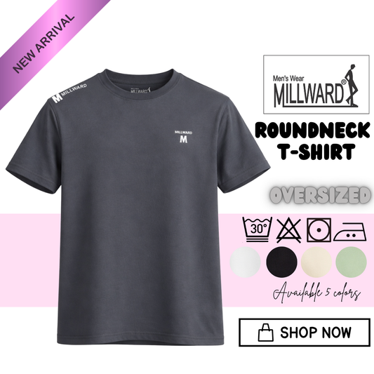 Brand Millward Roundneck T-Shirt ,Oversized ,5 Colors ,Short Sleeve