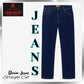 John Rider Jeans Straight Cut Dark Blue Denim Fit Casual Wear