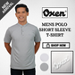 Brand Oxen Men's Polo Short Sleeve T-shirt/Baju T-Shirt Polo Lengan Pendek Lelaki , Potongan Slim Fit, 2 Warna