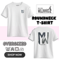 Brand Millward Roundneck T-Shirt ,Oversized ,White,Short Sleeve