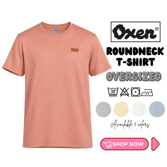 Brand Oxen Roundneck T-Shirt ,Oversized ,5 Colors ,