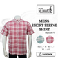 Brand Millward Men's Shirt Short Sleeve [RegularFit] / Kemeja Lelaki Lengan Pendek ) [RegularFit] (L.Pink & M.Green)