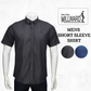 Brand Millward Men Shirt Short sleeve, Denim ,Slim Fit / Kemeja Lelaki Lengan Pendek, Denim ,Slim Fit