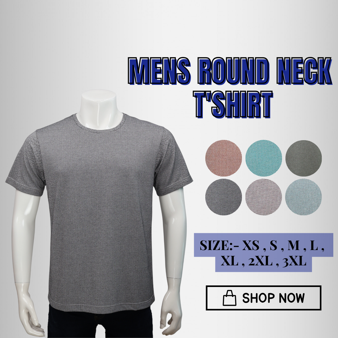 Millward Men's Roundneck T-Shirt,7 colour ,Short sleeve
