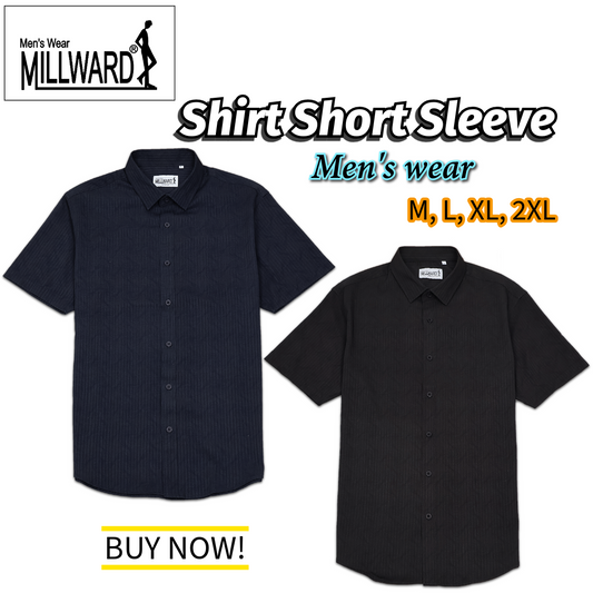 Millward Shirt Short Sleeve D.Brown/Navy / Slim Fit