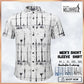 Millward Short sleeve button-up shirts with abstract patterns in Black, blue grey, and blue colors.