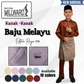 BRAND MILLWARD BAJU MELAYU 2026 ,CEKAK MUSANG, SLIM FIT , 10 COLORS , KIDS , (Tidak Termasuk Sampin)