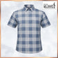 MILLWARD Classic Plaid Short Sleeve Shirt  Lavender & Blue Grey