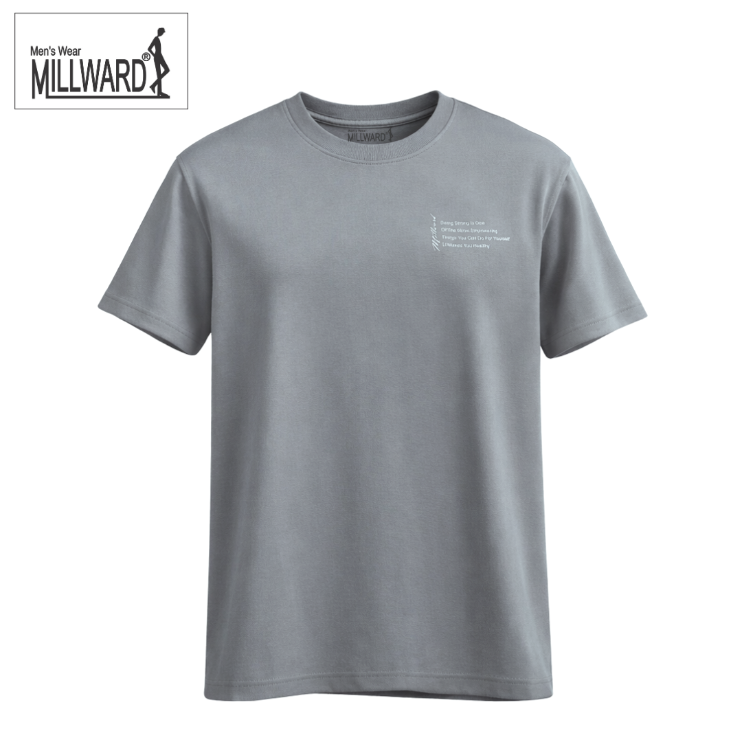 Brand Millward Roundneck T-Shirt ,Oversized ,White,Short Sleeve
