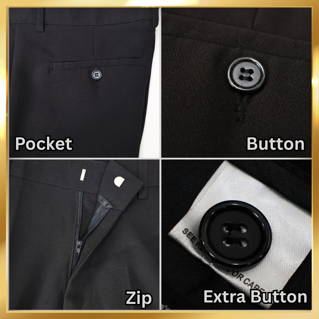 Brand Millward Men's Black Slack Long Pant Slim Fit [Size27-42] /Seluar Slack Hitam Lelaki Slim Fit [Size27-42]