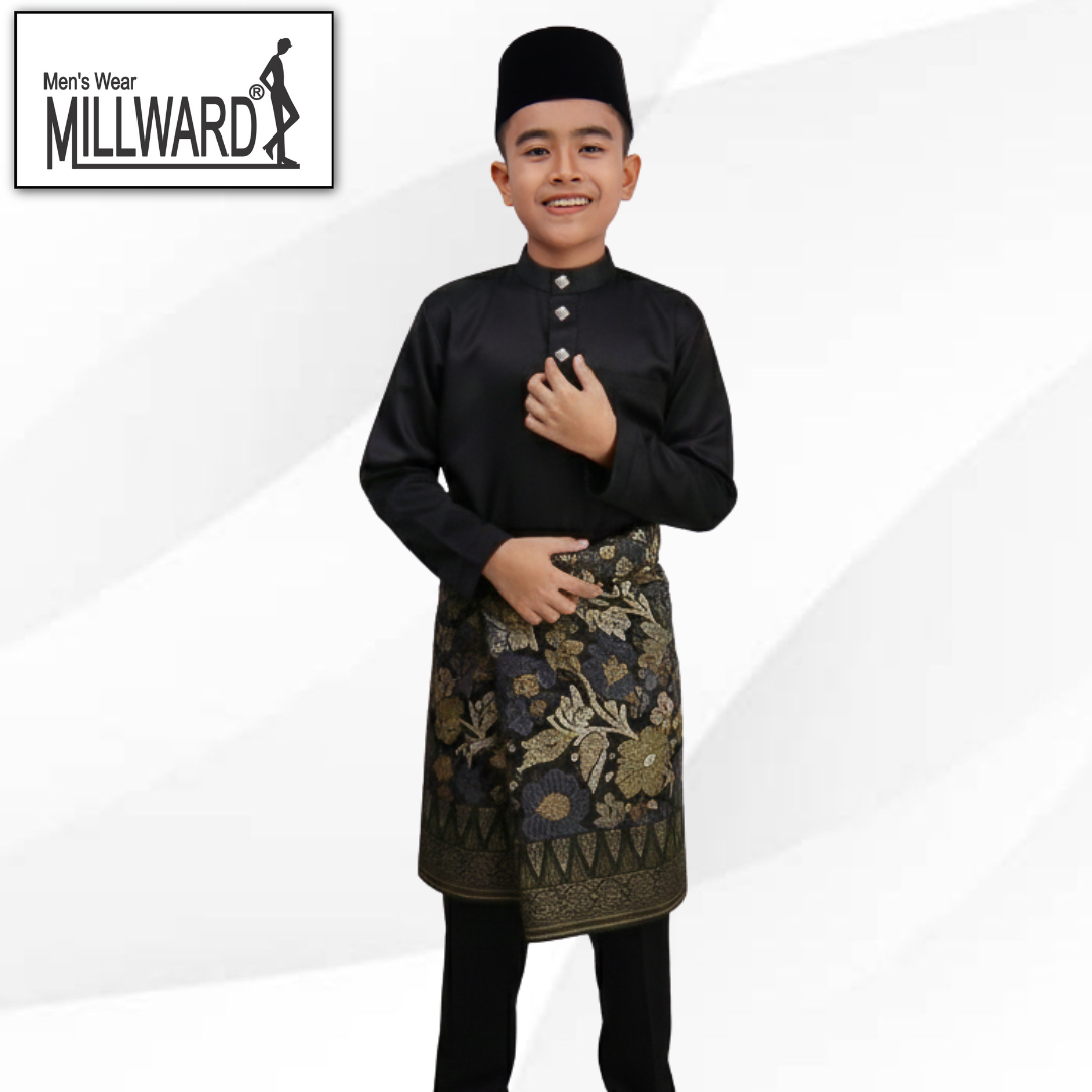 BRAND MILLWARD BAJU MELAYU 2026 ,CEKAK MUSANG, SLIM FIT , 10 COLORS , KIDS , (Tidak Termasuk Sampin)