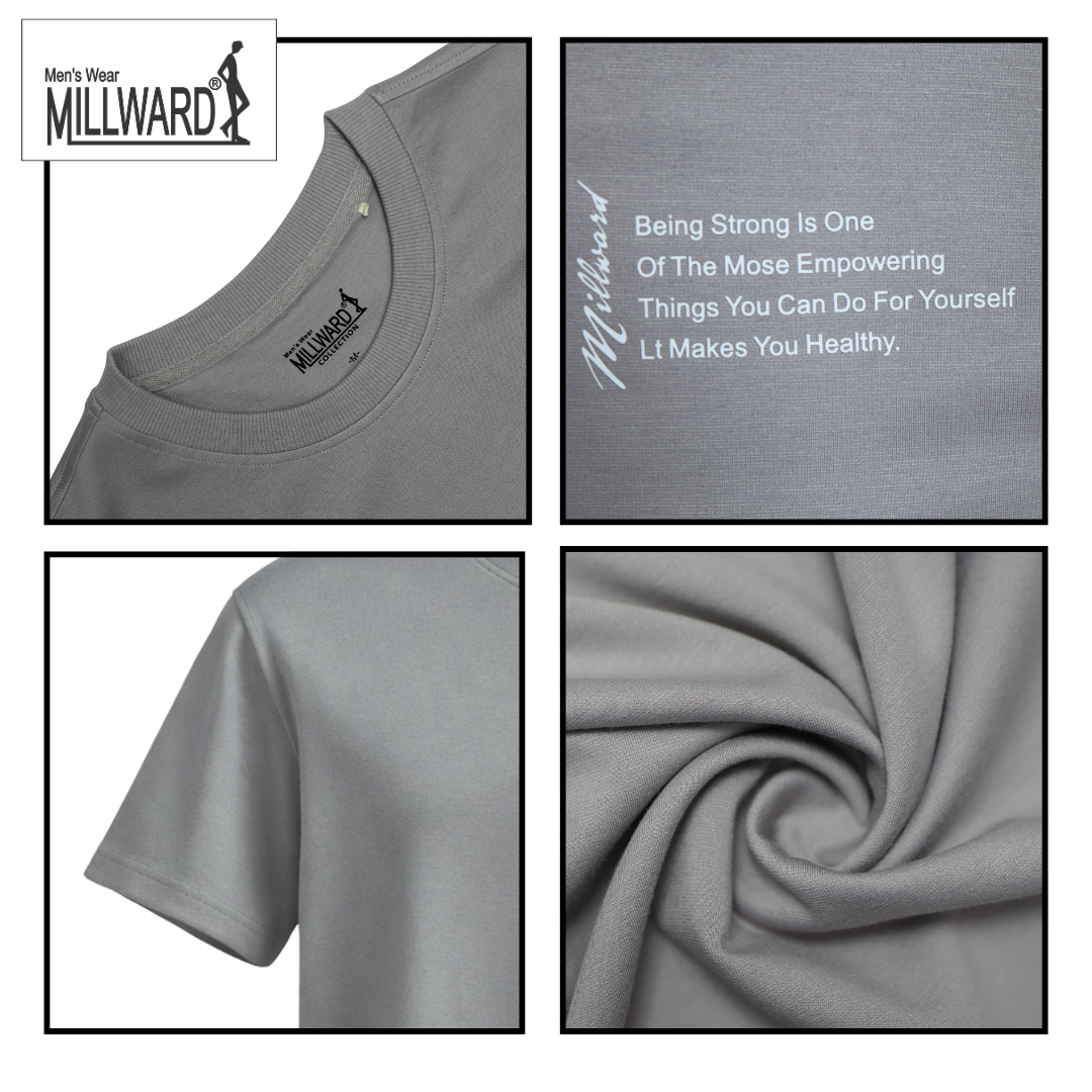 Brand Millward Roundneck T-Shirt ,Oversized ,White,Short Sleeve