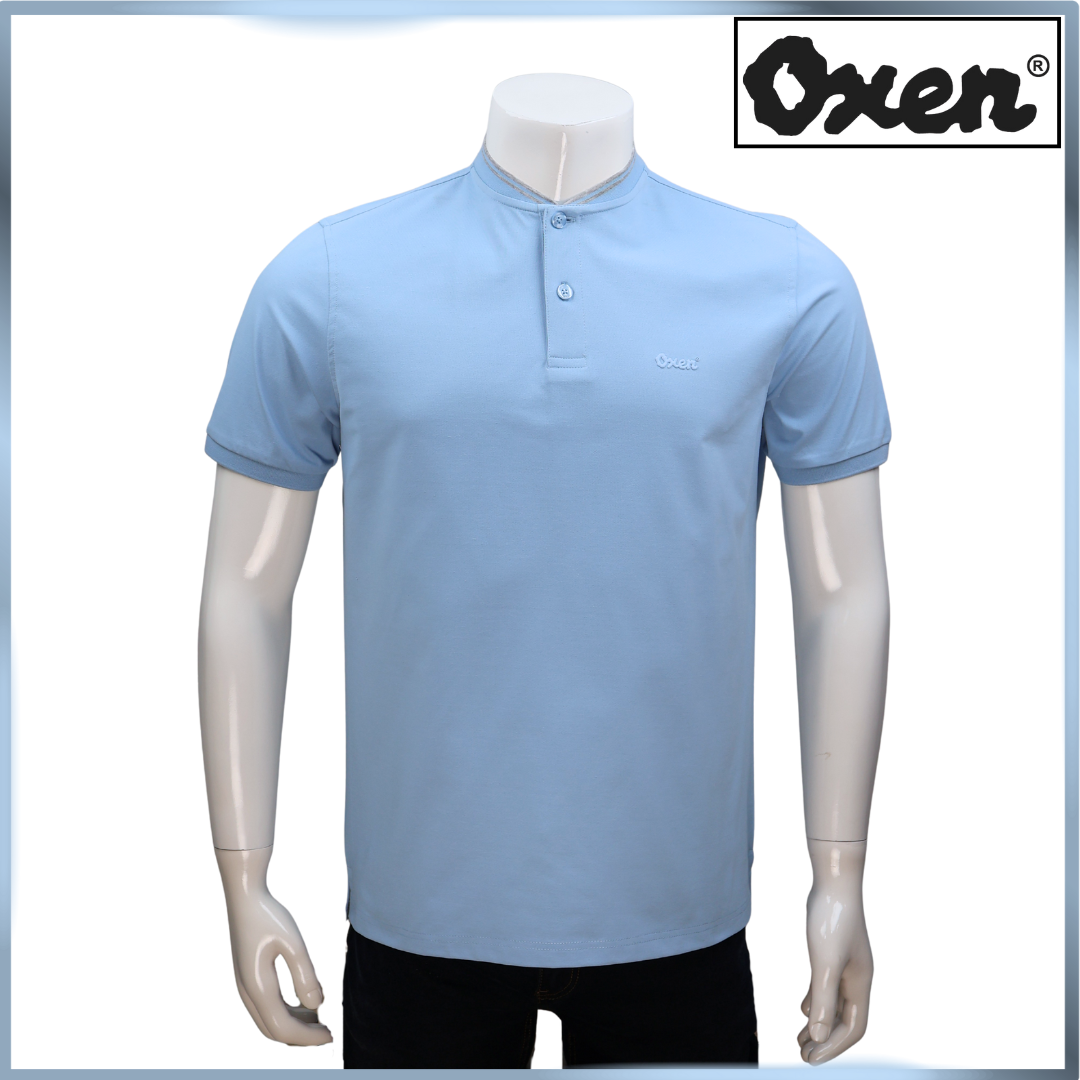 Brand Oxen Men's Polo Short Sleeve T-shirt/Baju T-Shirt Polo Lengan Pendek Lelaki , Potongan Slim Fit, 3 Warna