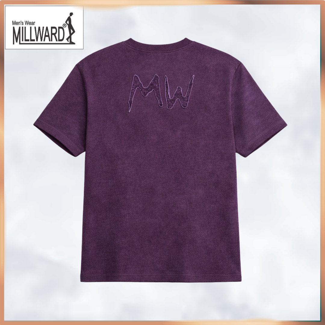 Millward Oversized T-Shirt Short Sleeve S - XL {Dark Purple} / Baju Oversize Lengan Pendek