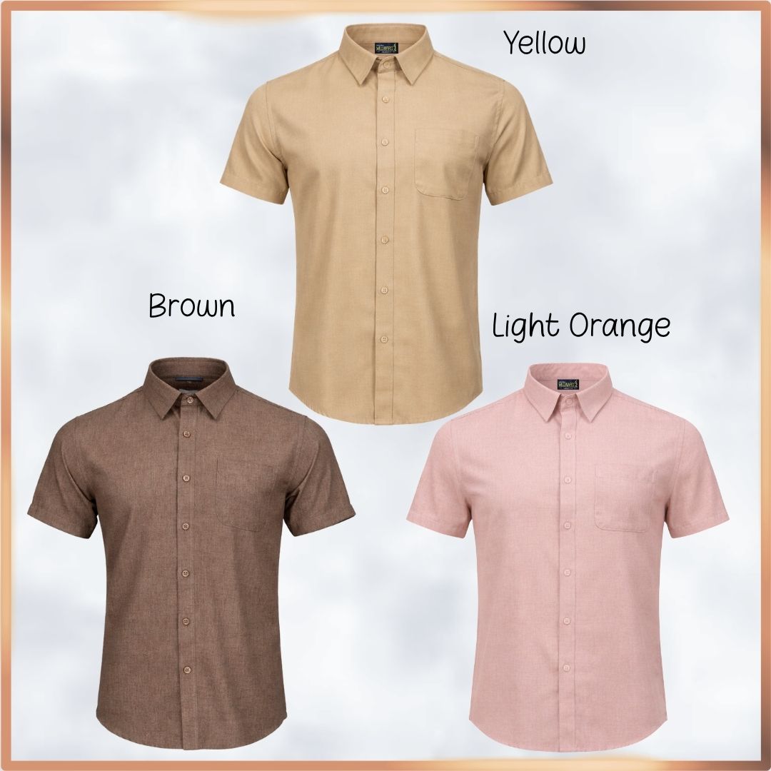 MILLWARD Men’s Short Sleeve Shirt Plain Design