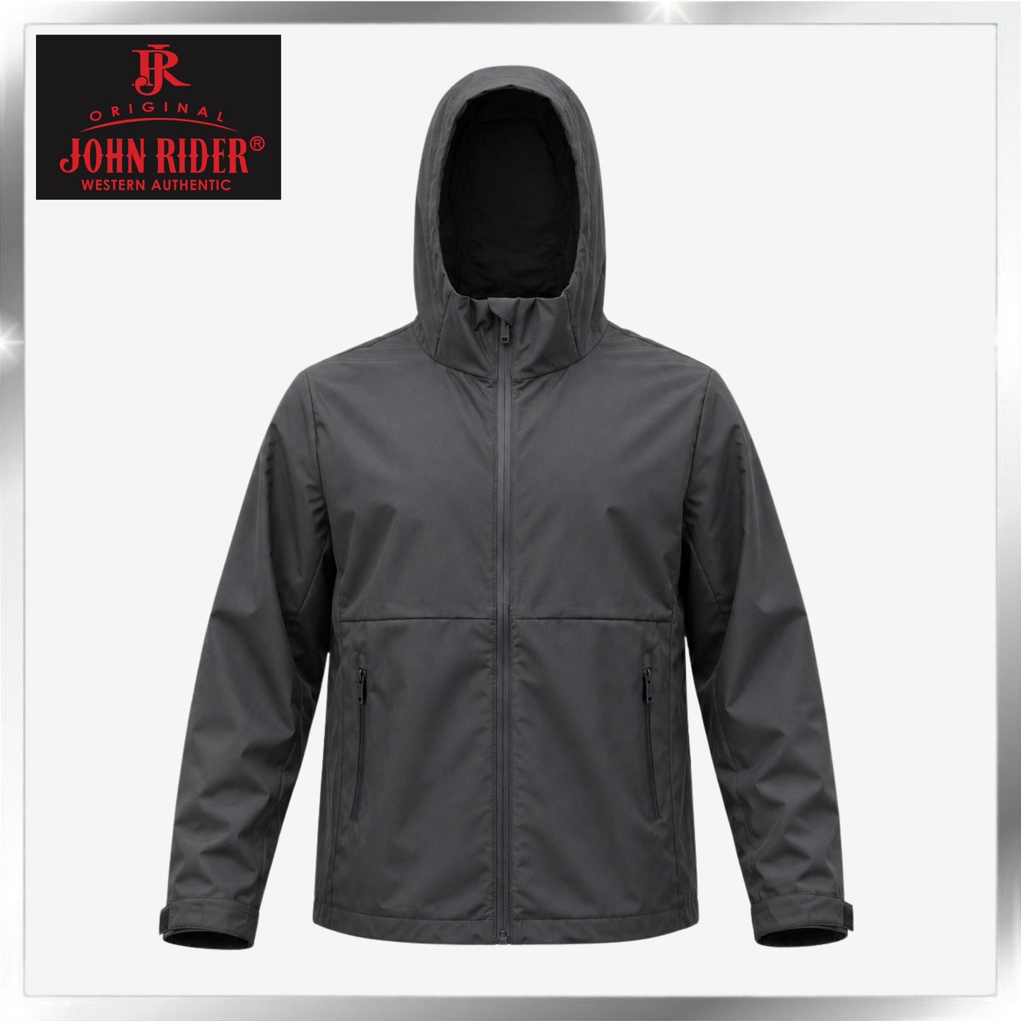 John Rider Original Waterproof Long Sleeve Jacket with Hood, Available in 2 Colors