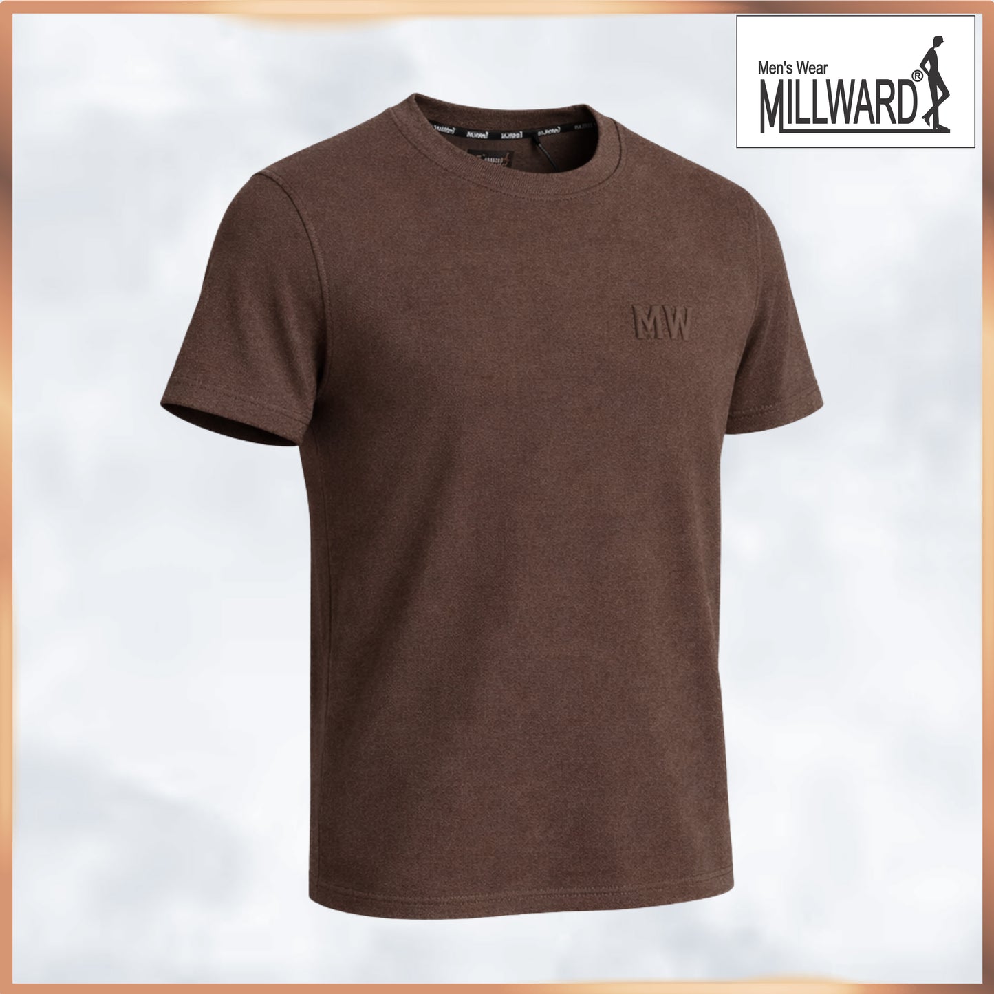 Millward Oversized T-Shirt Short Sleeve S - XL {Dark Brown} / Baju Oversize Lengan Pendek