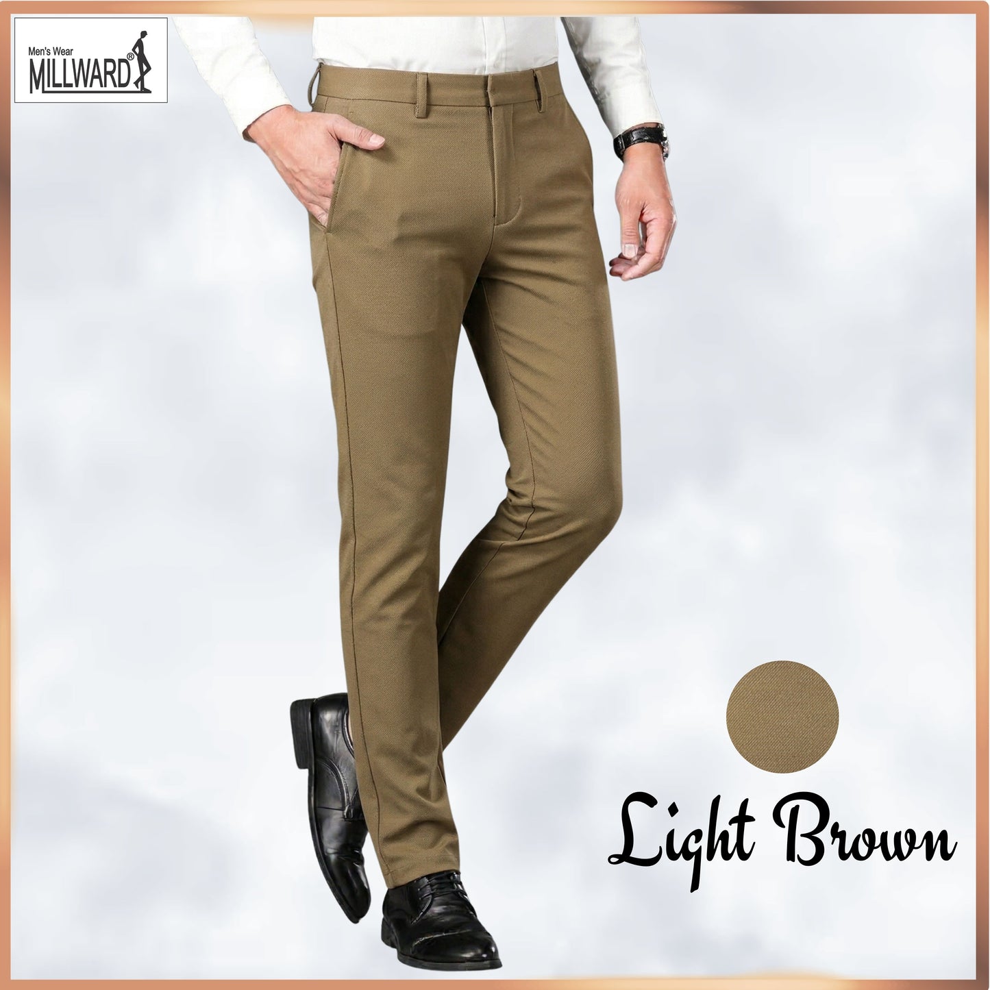 MILLWARD Men's Formal Trousers | Slim Fit Office Pants | Comfortable & Breathable / Seluar Formal Lelaki Slim Fit