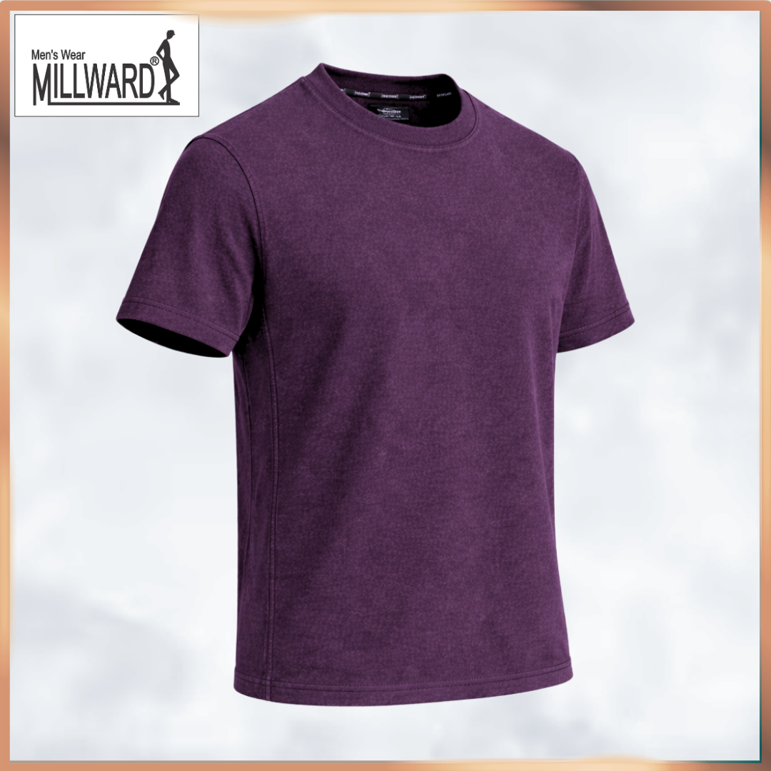 Millward Oversized T-Shirt Short Sleeve S - XL {Dark Purple} / Baju Oversize Lengan Pendek