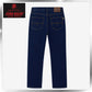 John Rider Jeans Straight Cut Dark Blue Denim Fit Casual Wear