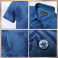 Brand MILLWARD Men’s Leaf Short Sleeve Shirt (M–4XL) / Kemeja Lelaki Lengan Pendek Corak Daun (M–4XL)
