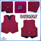 Ventine Vest Pengawas Sekolah Unisex | Size XS-3XL | Maroon / Blue / Brown / Black
