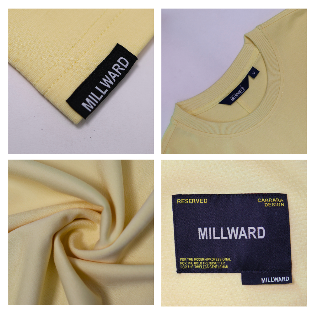 Brand Millward Roundneck T-Shirt ,Oversized ,Yellow colour ,Short Sleeve