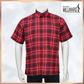 MILLWARD Men’s Plaid Casual Shirt – Short Sleeve Regular Fit Red & Navy