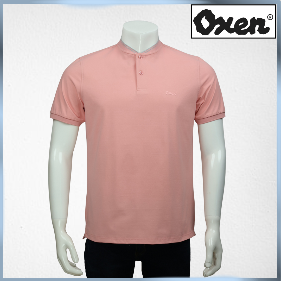Brand Oxen Men's Polo Short Sleeve T-shirt/Baju T-Shirt Polo Lengan Pendek Lelaki , Potongan Slim Fit, 3 Warna