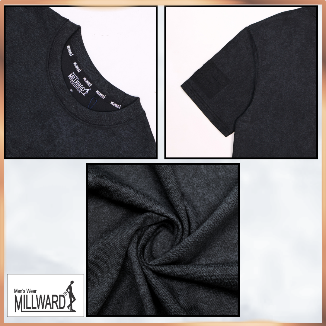 Millward Oversized T-Shirt Short Sleeve S - XL {Black} / Baju Oversize Lengan Pendek