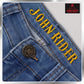 John Rider Men's Denim Short Pants Slim Fit /Light Denim Blue /Size 27-40