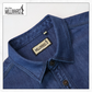Brand Millward Men Shirt Short sleeve, Denim ,Slim Fit / Kemeja Lelaki Lengan Pendek, Denim ,Slim Fit