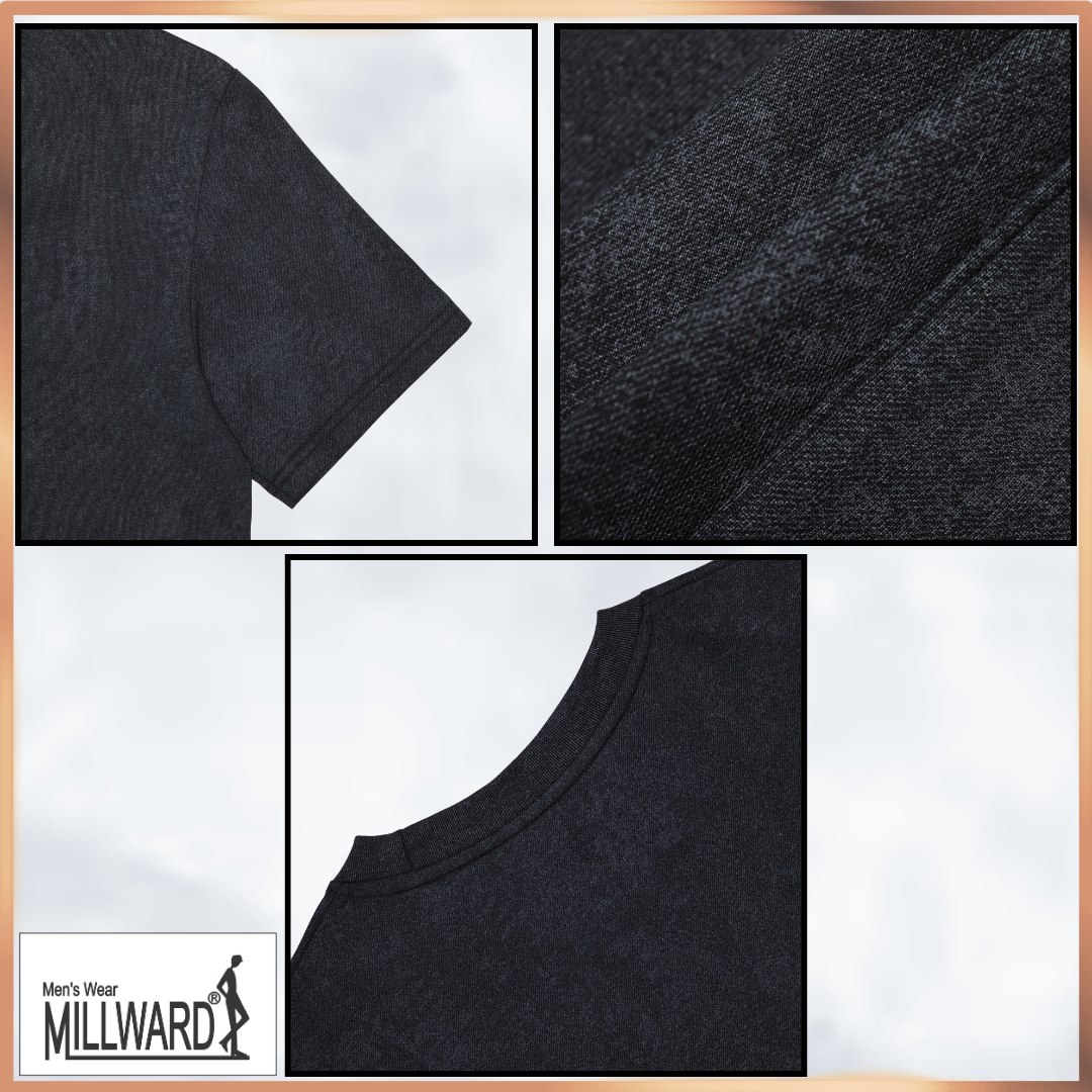 Millward Oversized T-Shirt Short Sleeve S - XL {Black} / Baju Oversize Lengan Pendek